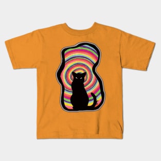 time for child stories: the BLACK CAT Kids T-Shirt